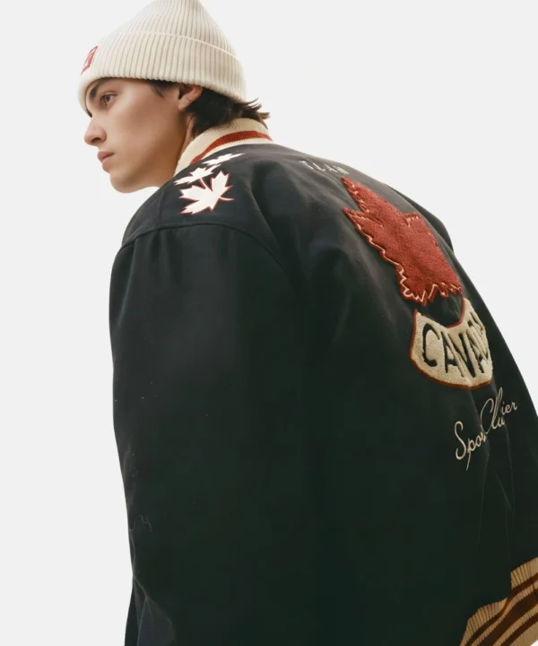 Sca Jacket SCA x HOCKEY CANADA Leaf & Legacy Varsity Bomber Jacket