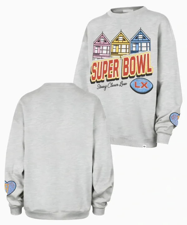 Stoney Clover Lane x '47 Women's Super Bowl LX Houses Oversized Sweatshirt