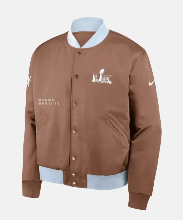 Super Bowl LX Legacy Bomber Jacket Brown