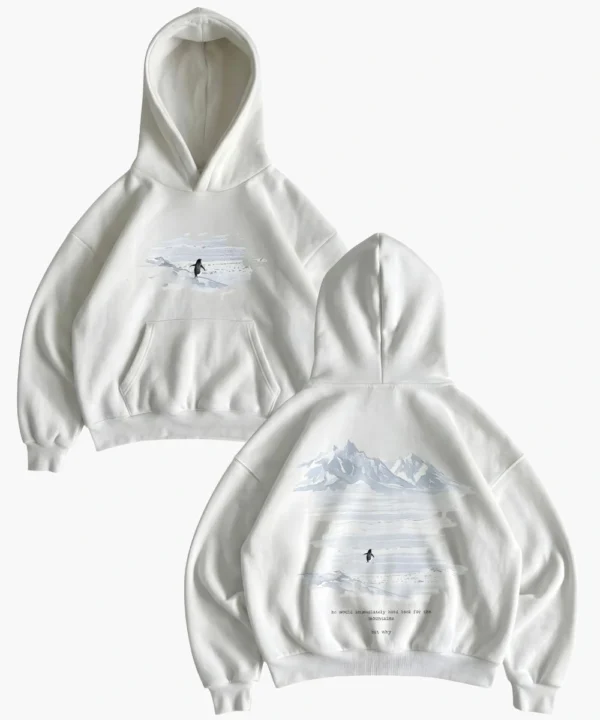 The Viral Meme Nihilist Penguin Story Hoodie White