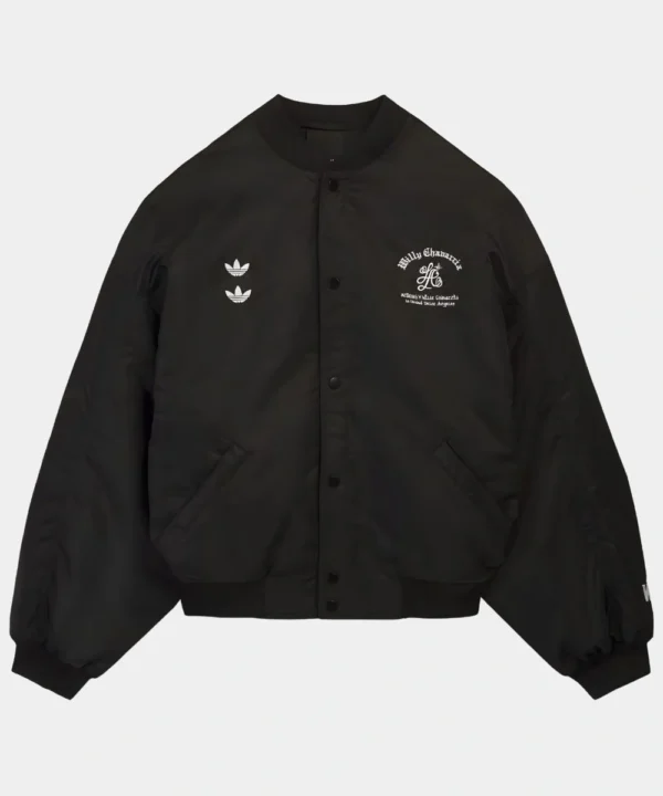 Adidas Willy Chavarria Coaches Satin Jacket Black