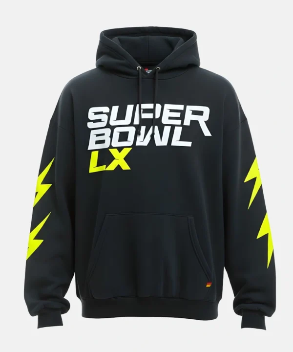 Aviator Nation x Super Bowl LX 2026 Black Hoodie