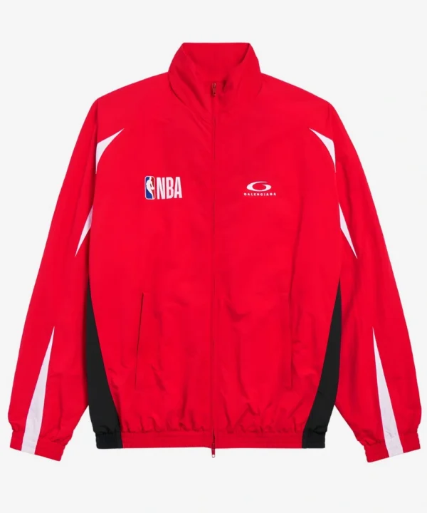 British Actress Naomi Ackie NBA All Star 2026 London Game Red Track Jacket
