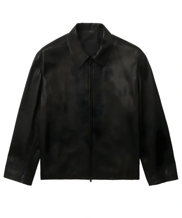 Derrick Rose Black Leather Jacket