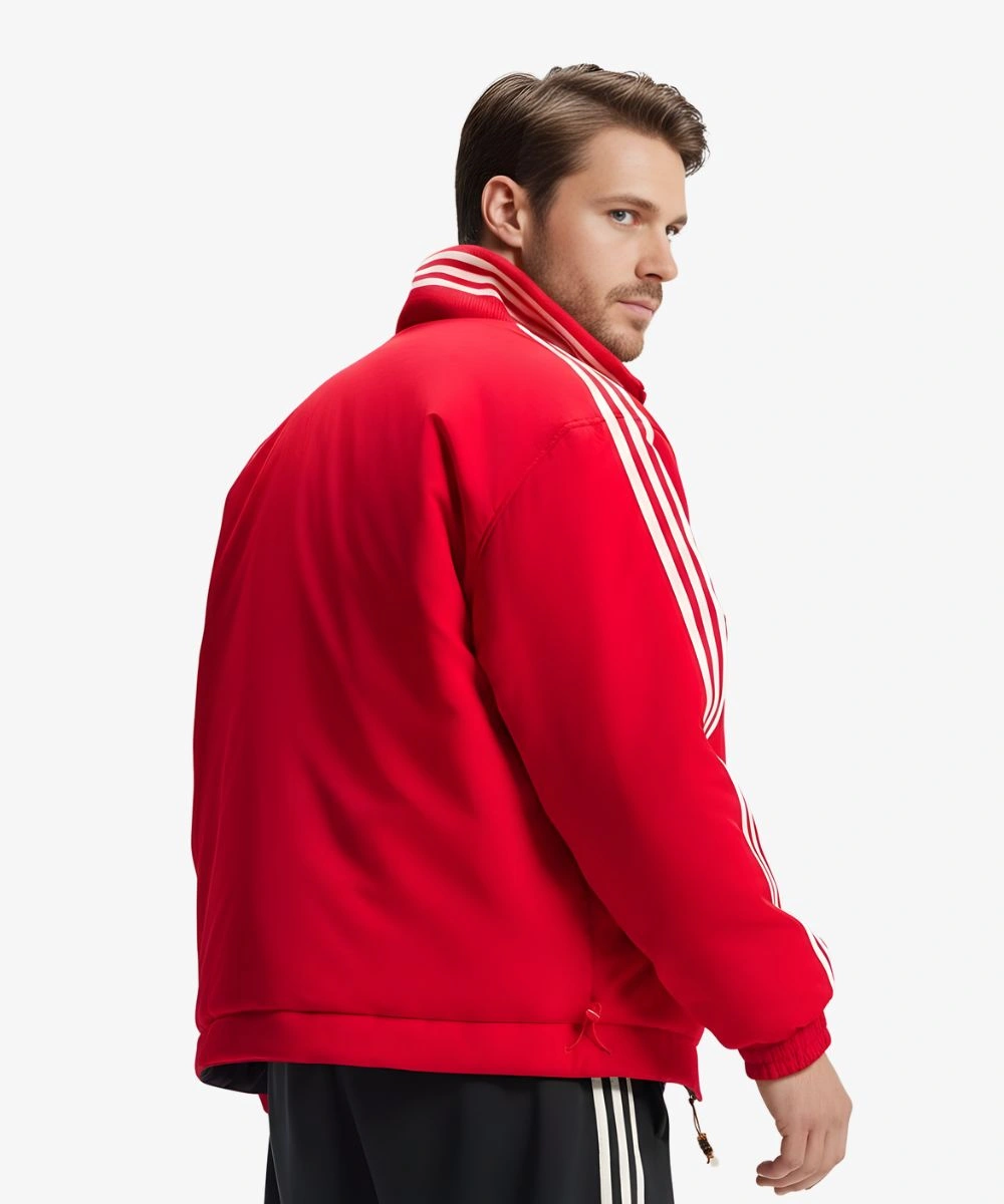 Men's Adidas Padded LNY Black & Red Loose-fit Jacket