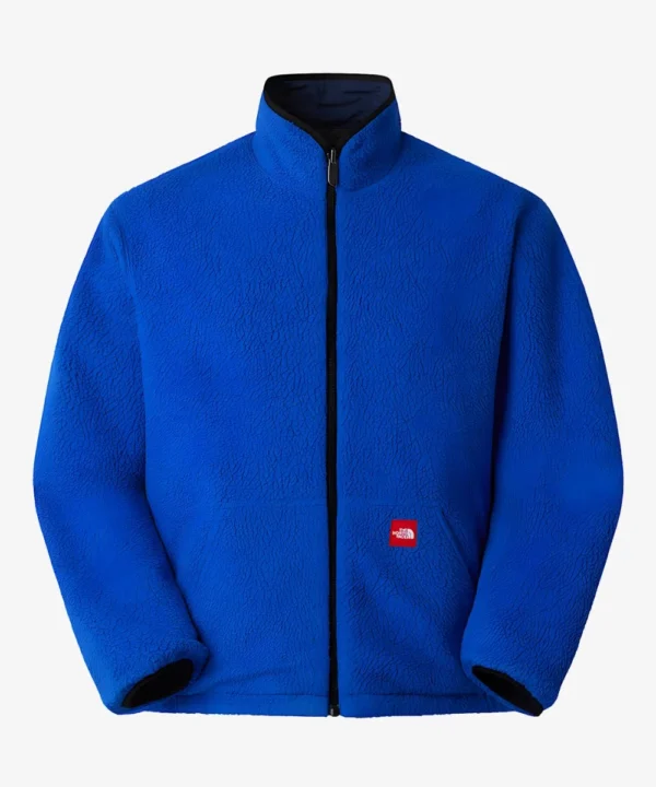 North Face Red Box Reversible Fleece Jacket Blue