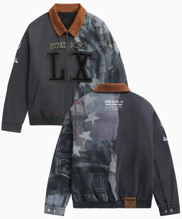 Off Season x NFL Super Bowl LX Workwear Black Bomber Jacket