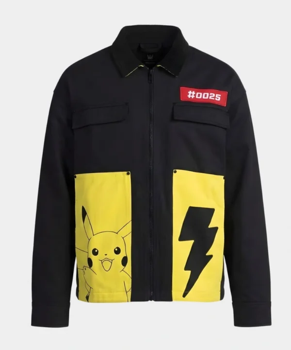 Pokémon JimmyPaul by Difuzed Pikachu Workwear Jacket Black & Yellow