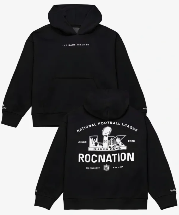 Super Bowl LX Roc Nation x Paper Planes x NFL Heavyweight Hoodie Black