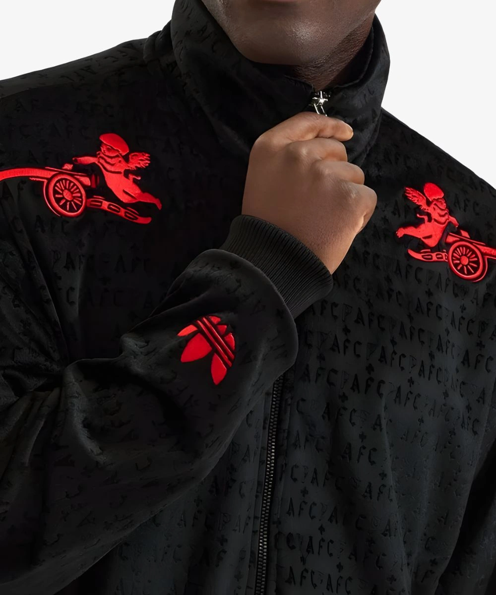 Arsenal Adidas Places+Faces 25/26 Track Jacket Black