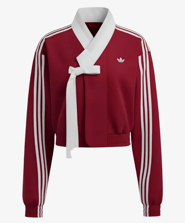 BABYMONSTER x Adidas Hanbok Fusion Jacket Maroon