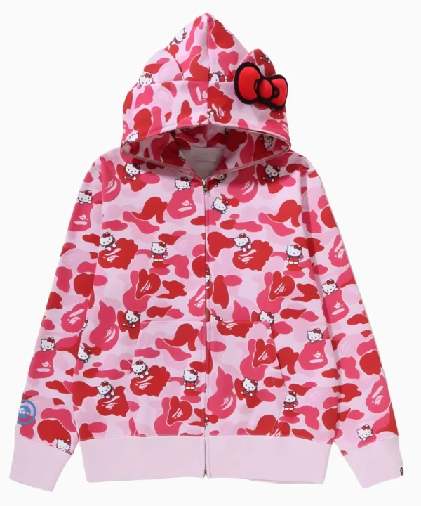 Hello Kitty BAPE Pink Hoodie