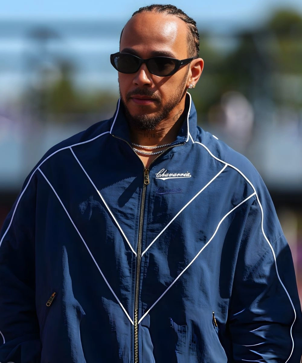 Lewis Hamilton Willy Chavarria Bad Boy Track Jacket Blue