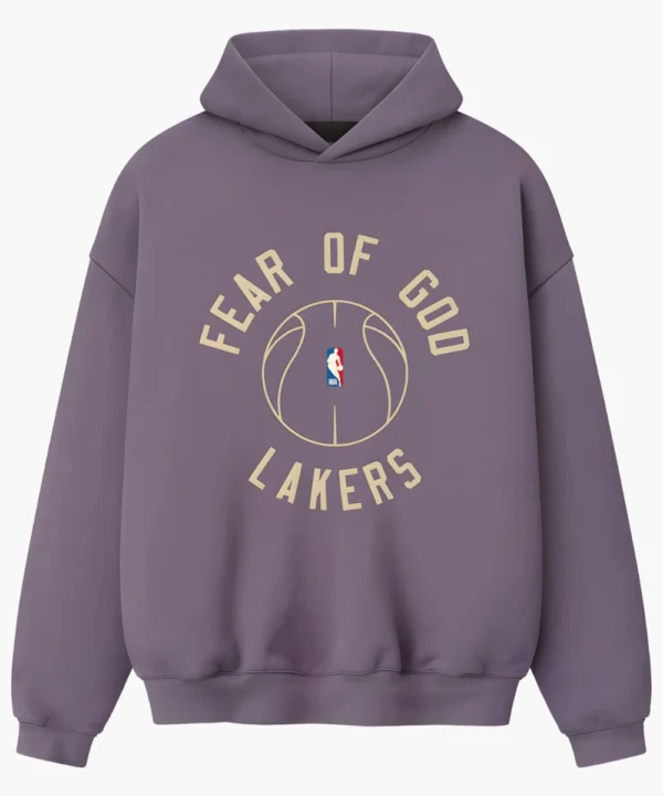 Los Angeles Lakers Fear of God x Barkley L. Hendricks Unisex 90's Hoodie Purple
