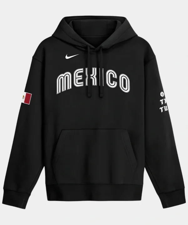 Men's Mexico Baseball Nike x Born x Raised Black 2026 World Baseball Hoodie