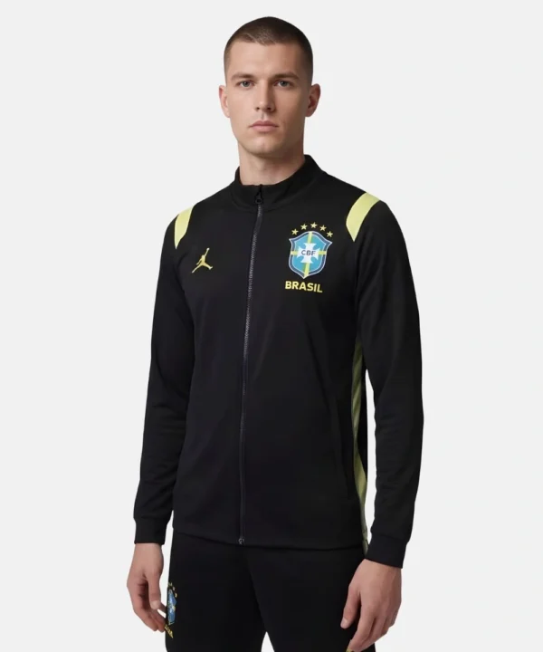 Men's Nike Brazil x Jordan 2026 Academy Pro Training Jacket Black