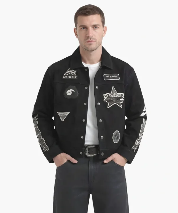 Men's Wrangler x AVIREX Suede Trucker Jacket
