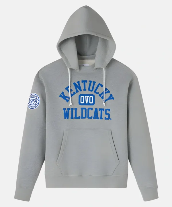 OVO x 1958 Kentucky Wildcats Afterhood Hoodie Grey