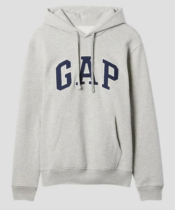 Puerto Rican Rapper Young Miko Gap Adult VintageSoft Arch Logo Hoodie Grey