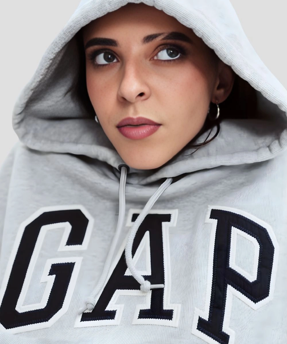 Rapper Young Miko Gap Adult VintageSoft Arch Logo Grey Hoodie