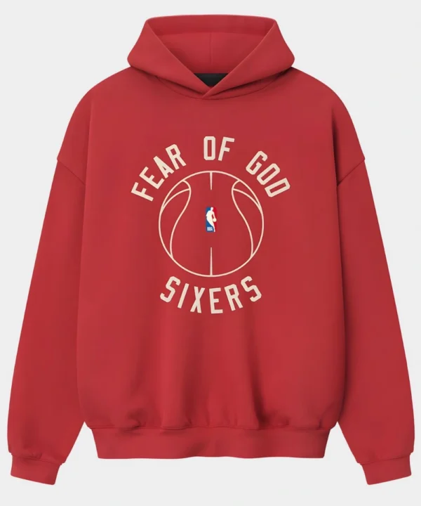 Unisex Philadelphia 76ers Fear of God x Barkley L. Hendricks Red 90's Hoodie