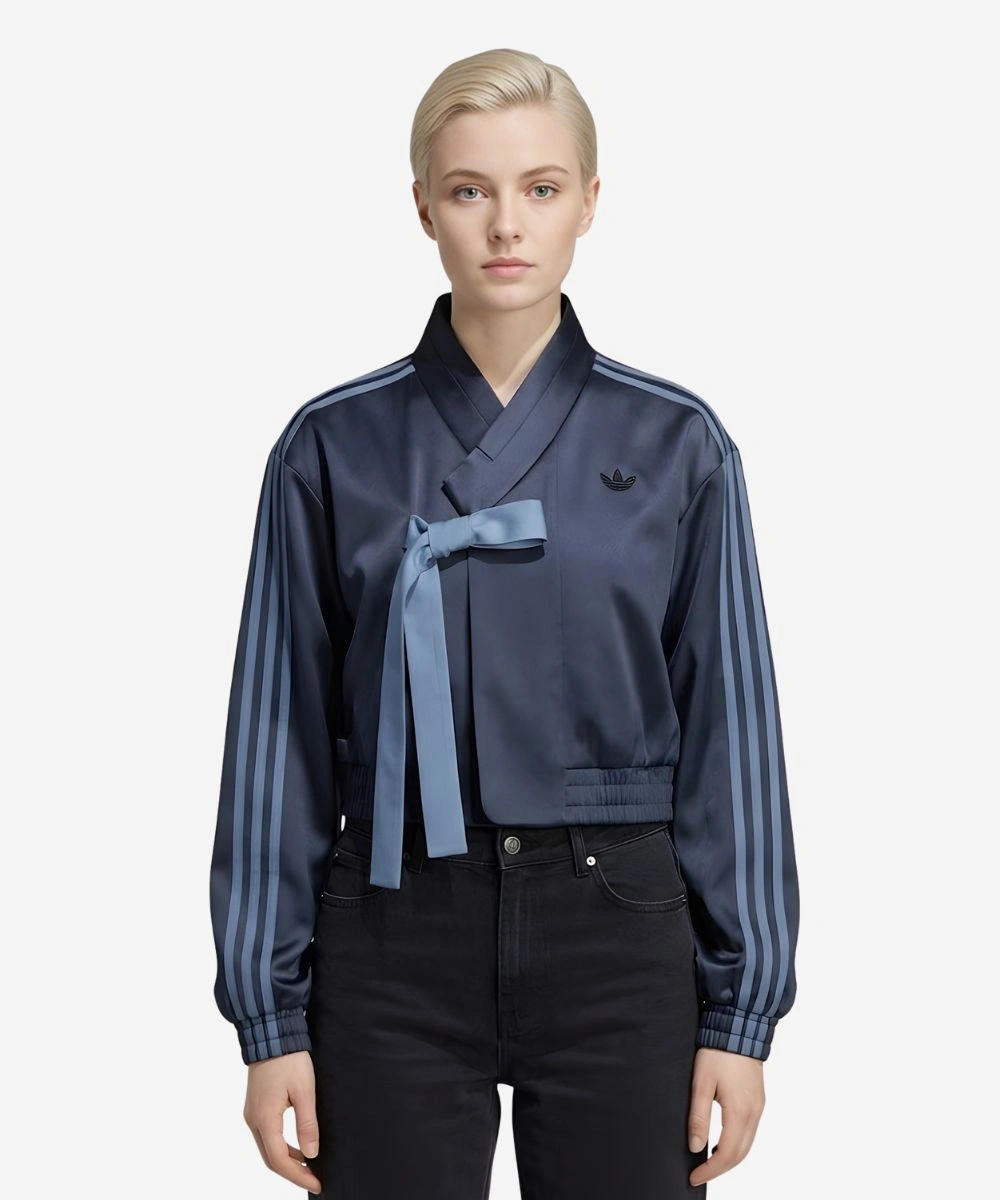Womens Adidas Hanbok Jacket Navy Blue