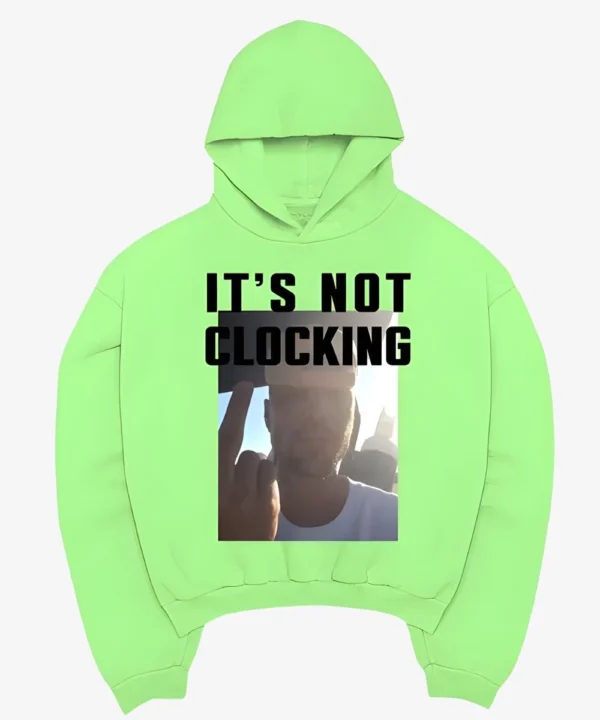 2026 Justin Bieber Coachella It’s Not Clocking To You Hoodie Green
