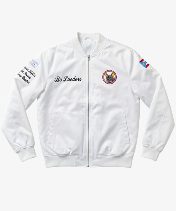 2026 WrestleMania 42 Wrestler CM Punk White Bomber Jacket For Sale