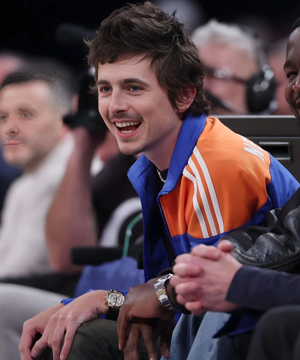 Hawks x Knicks Game 2026 Timothee Chalamet Adidas Jacket