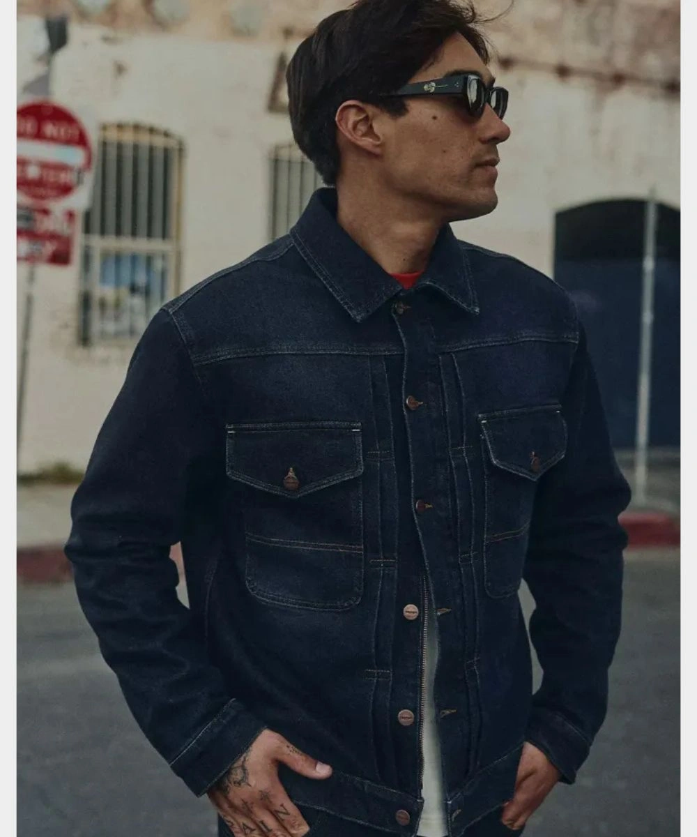 Men's 2026 Triumph Jax Blue Denim Riding Jacket For Sale