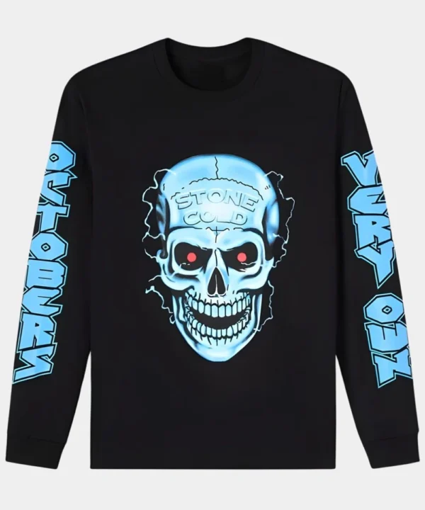 Men's October's Very Own x WWE Stone Cold Steve Austin Long Sleeve Black T-Shirt