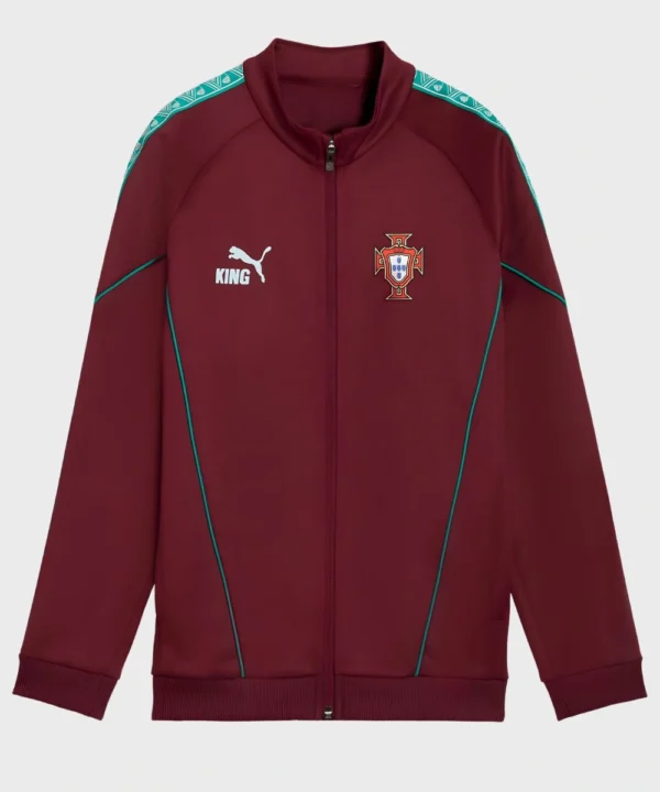 Men's World Cup 2026 Portugal Anthem Maroon Track Jacket