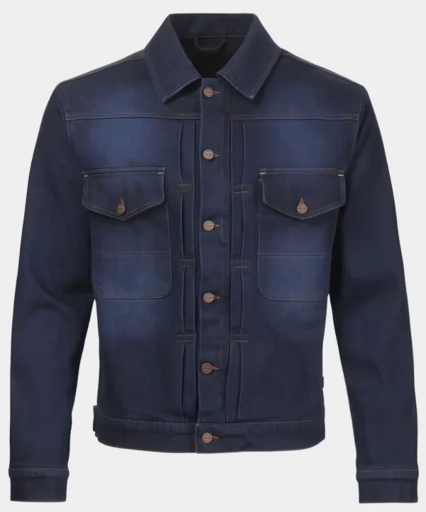 Triumph Jax Denim Riding Jacket Blue