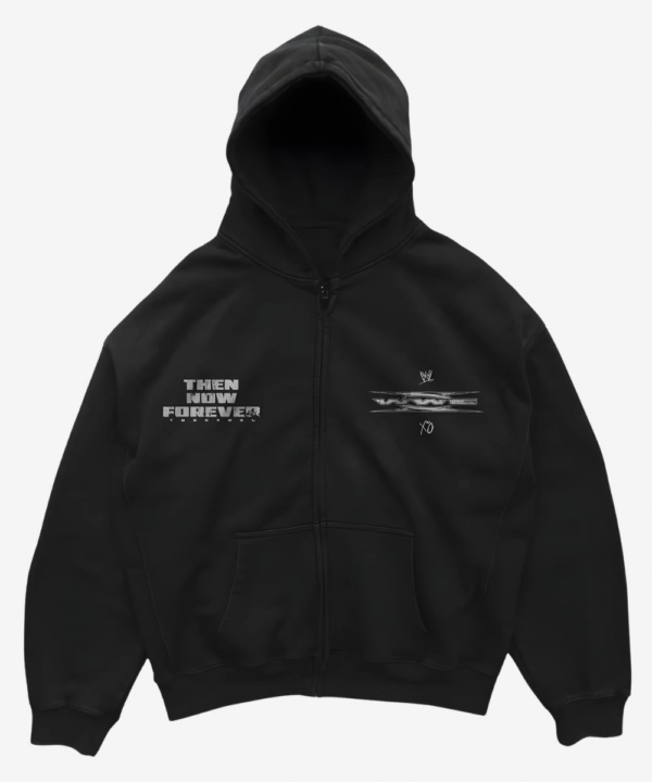 Unisex 2026 WWE x XO LEGENDS Black Zip Up Fleece Hoodie