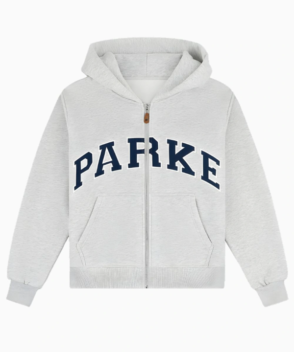 Women's 2026 Parke OG Varsity Zip Up Grey Hoodie