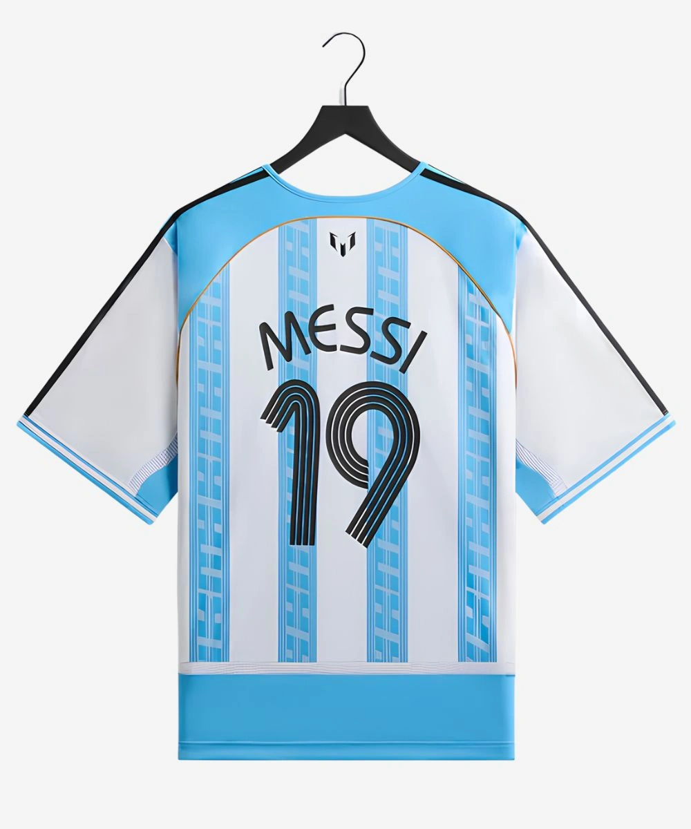 2026 Kith & Messi For Adidas Football Jersey Blue & White