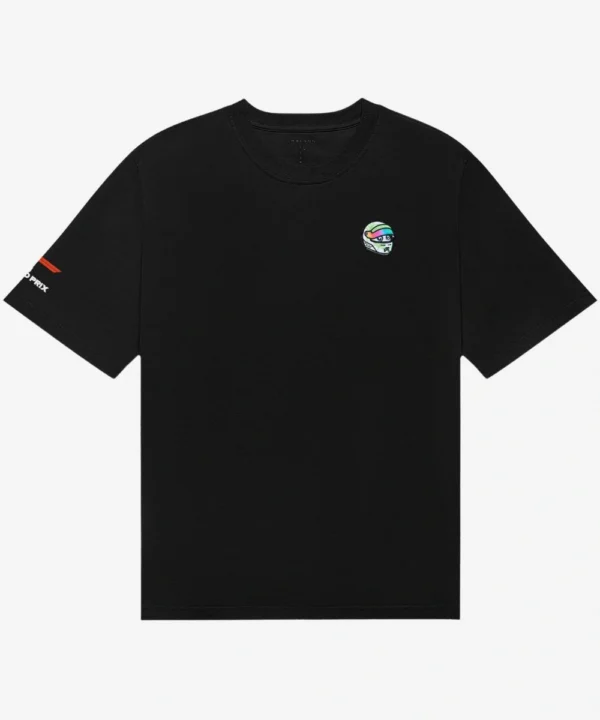 2026 Malbon x Formula 1 Miami Grand Prix Bermuda Pit Sketch T-Shirt Black