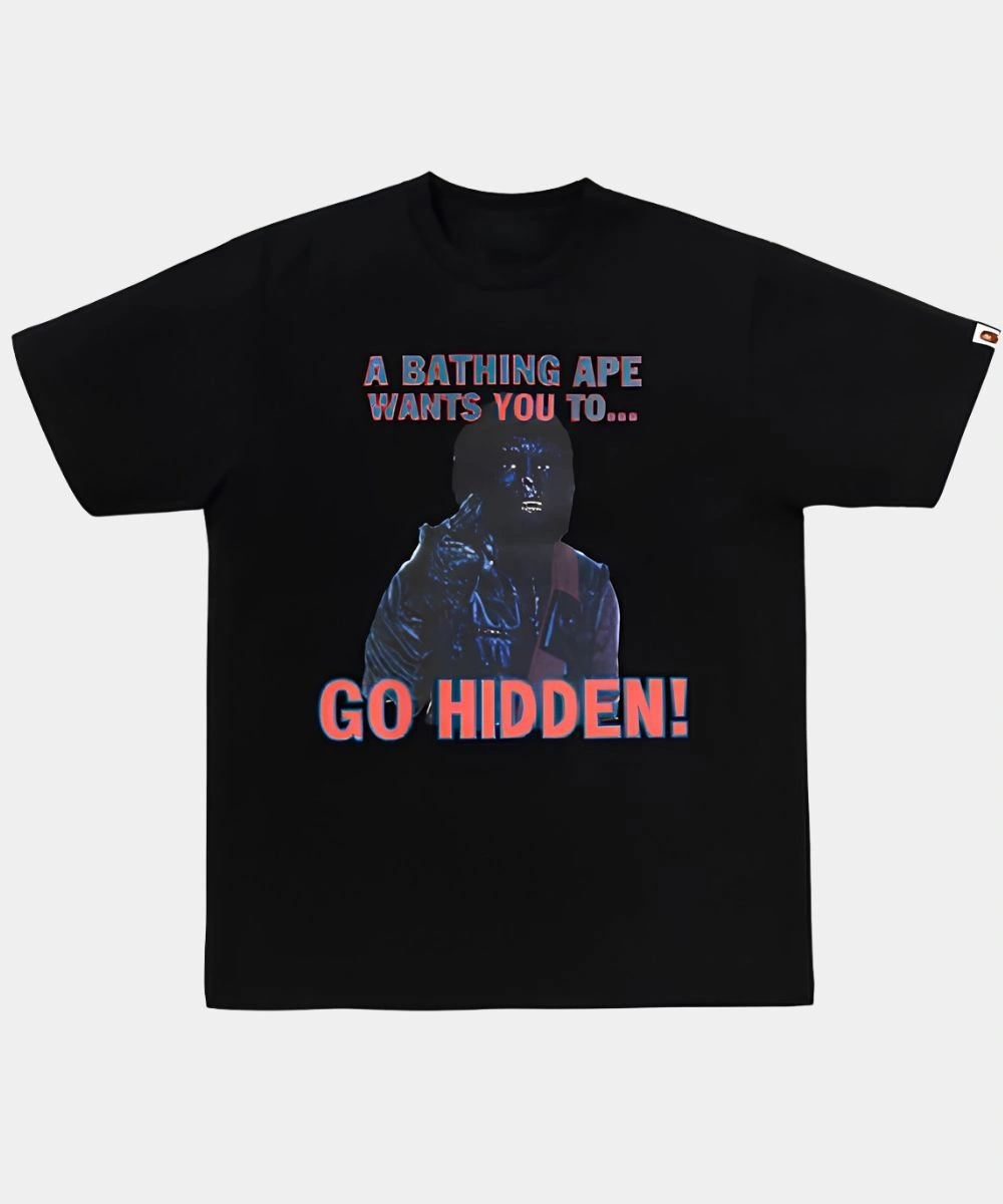 BAPE x Hidden 2026 Go Hidden T-Shirt Black
