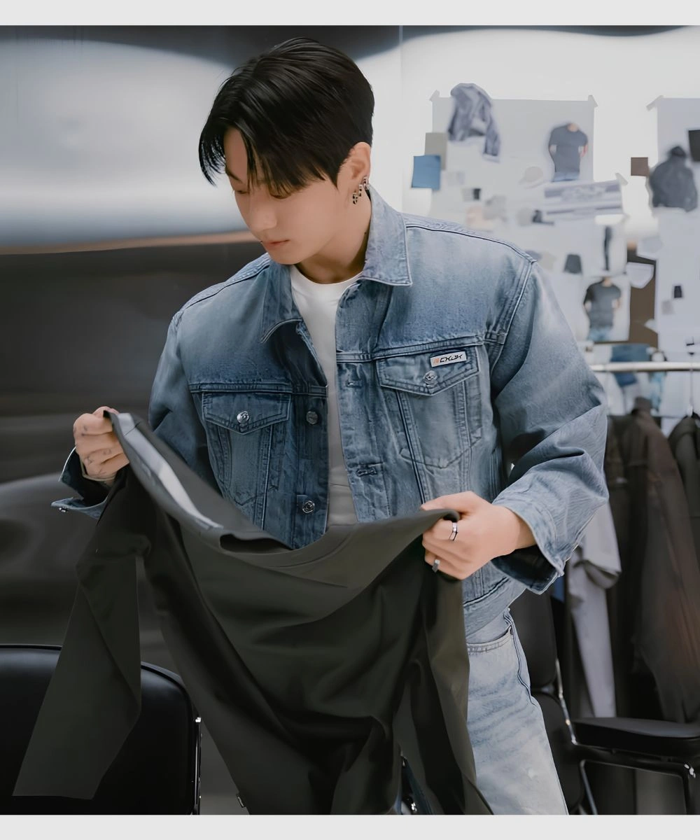 Calvin Klein Jungkook Blue Denim Jacket