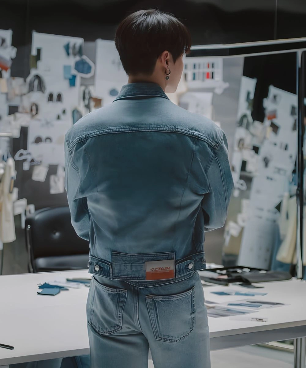 Calvin Klein Jungkook Blue Jacket Denim
