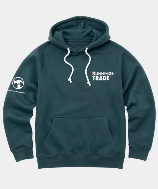 Green Bunnings Trade Hoodie For Sale