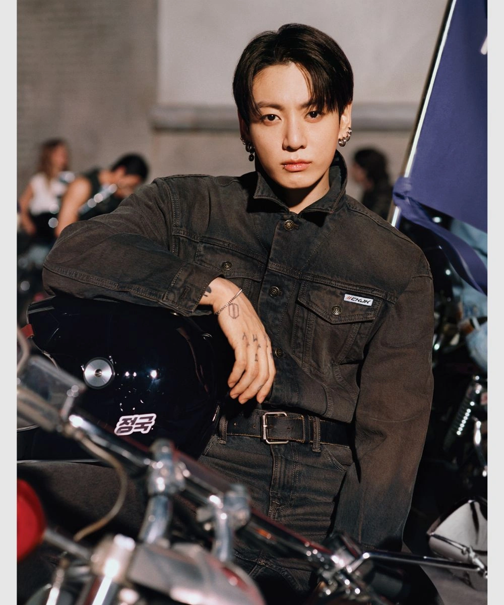 Jungkook Calvin Klein 90s Brown Denim Trucker Jacket