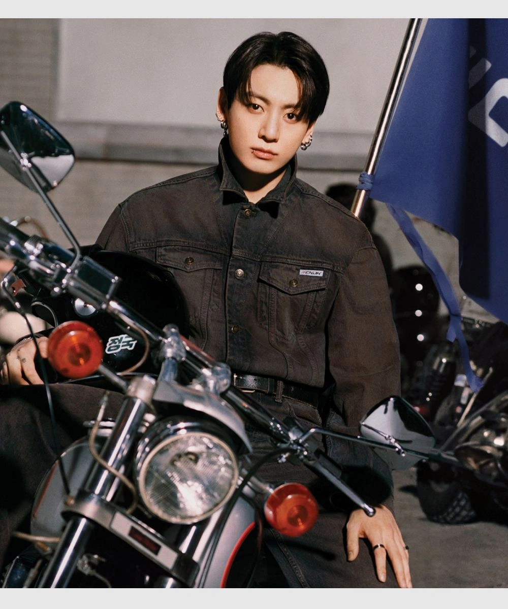 Jungkook Calvin Klein 90s Denim Brown Trucker Jacket
