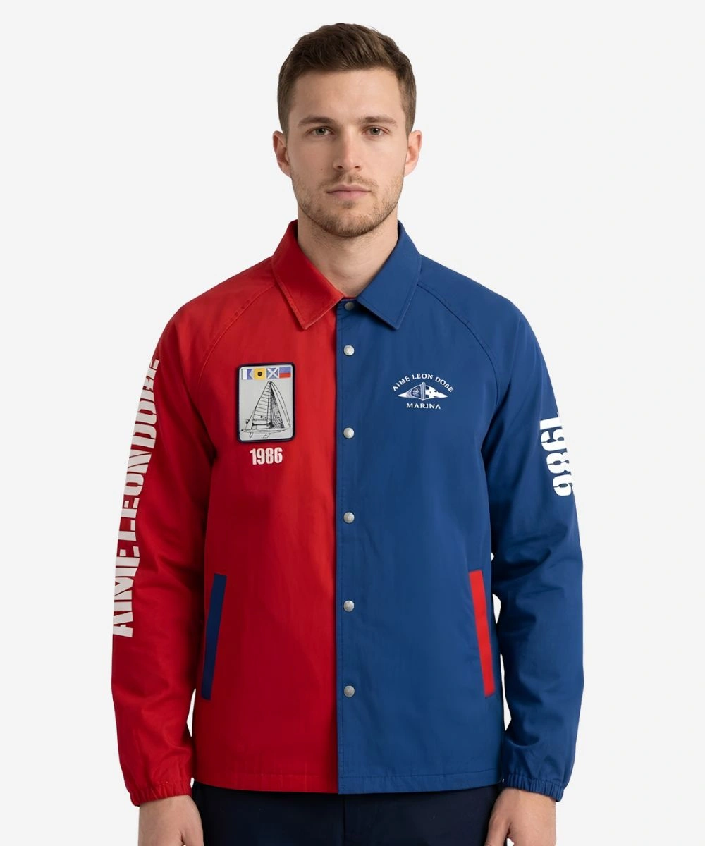 Men's 2026 Aimé Leon Dore Marina Spring Summer Collection Jacket Red & Blue