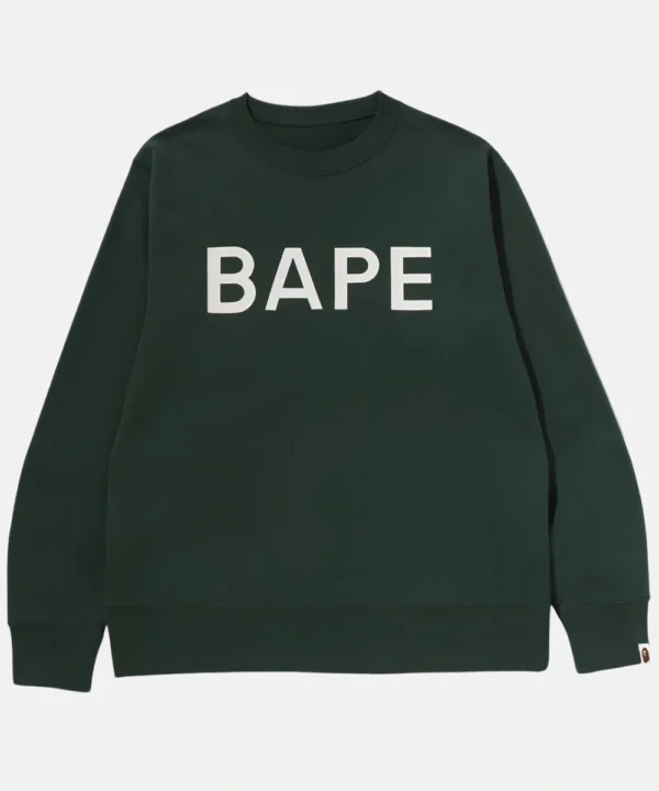 Men's BAPE x Hidden Crewneck Sweatshirt Green