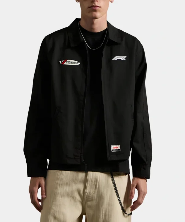 Men's Pacsun x Formula 1 Miami Grand Prix Workwear Jacket Black