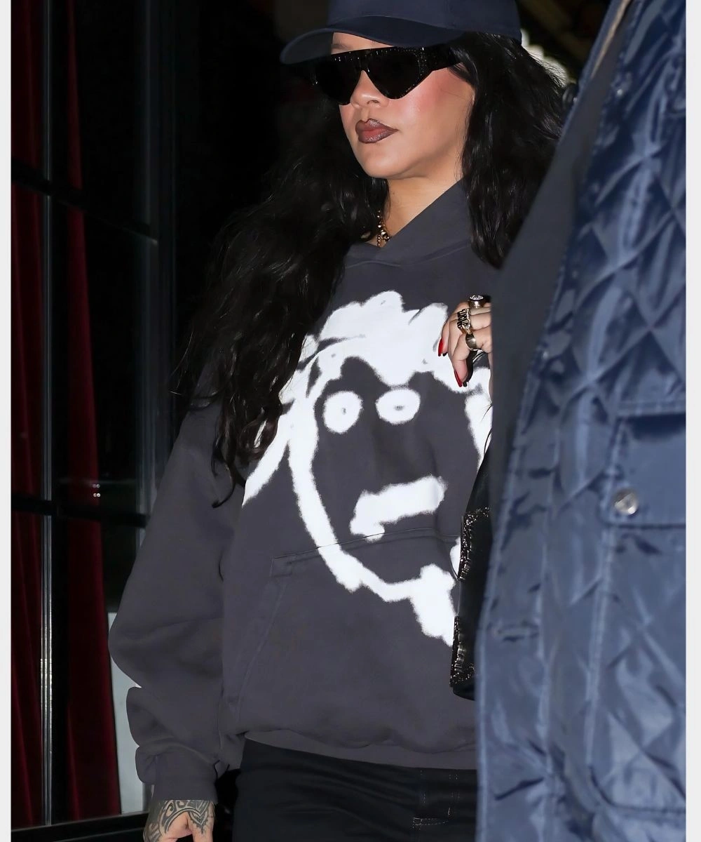 Rihanna R20 Rhenna BadGalRiri Hoodie Black