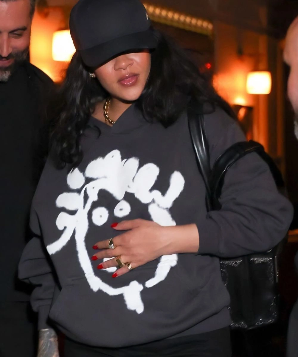 Singer Rihanna R20 Rhenna Merch BadGalRiri Black Hoodie