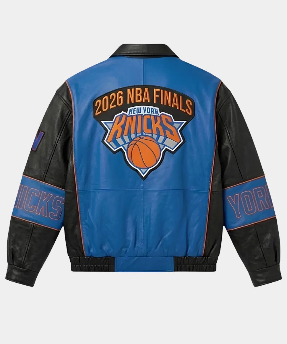 2026 Knicks Finals Sydney Sweeney Leather Jacket