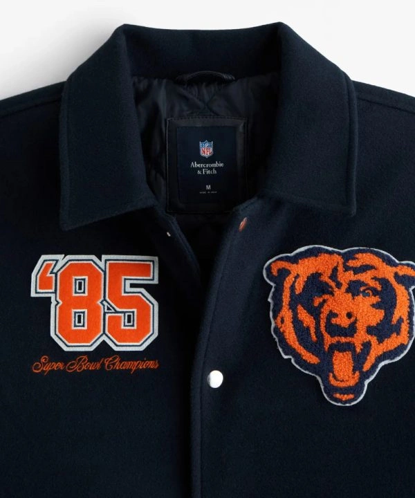 Abercrombie Chicago Bears Varsity Bomber Jacket